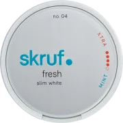 Skruf Fresh No. 4 Mint Xtra Strong Slim White