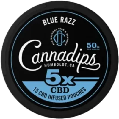 Cannadips Blue Razz X5 CBD