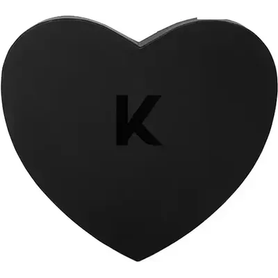 Kelly White Valentine Hart Box Black