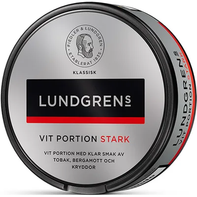 Lundgrens Klassisk Vit Portion Stark