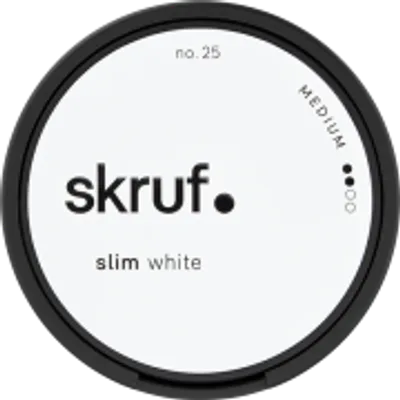Skruf no. 25 Slim White Medium Portion
