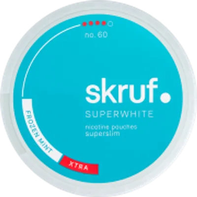 Skruf Superwhite No. 60 Frozen Mint Superslim Xtra Strong