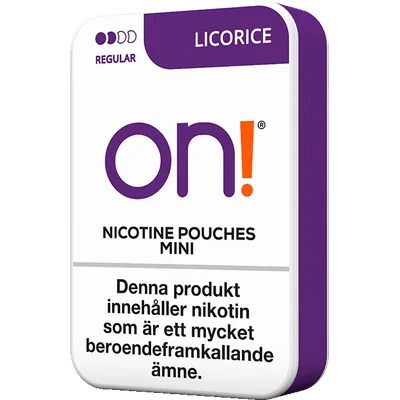 On! Licorice 3mg Mini