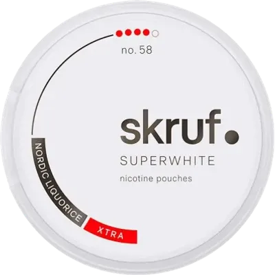 Skruf Super White No. 58 Nordic Liquorice #4 Stark