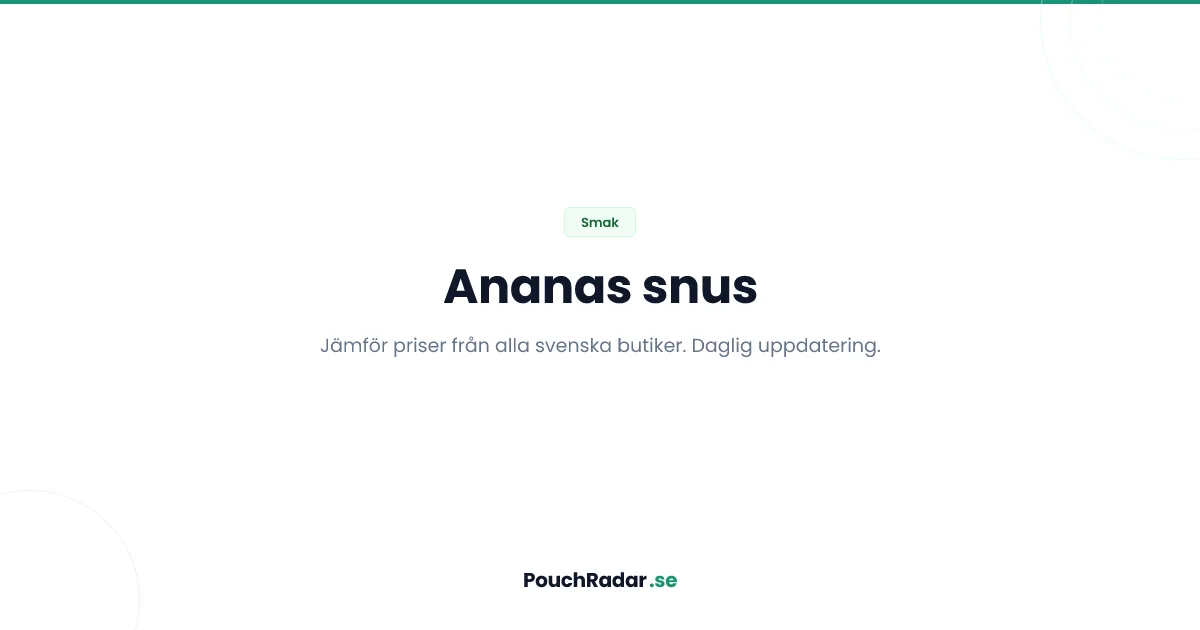 Ananas snus