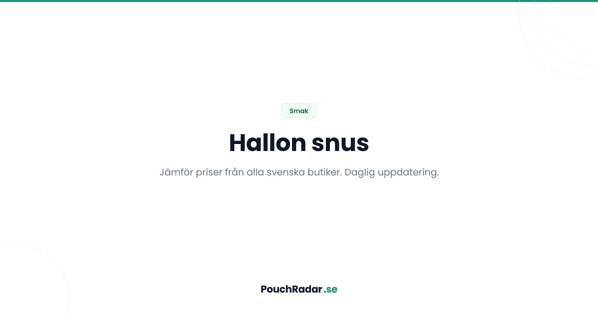 Hallon snus