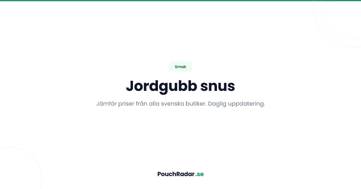 Jordgubb snus