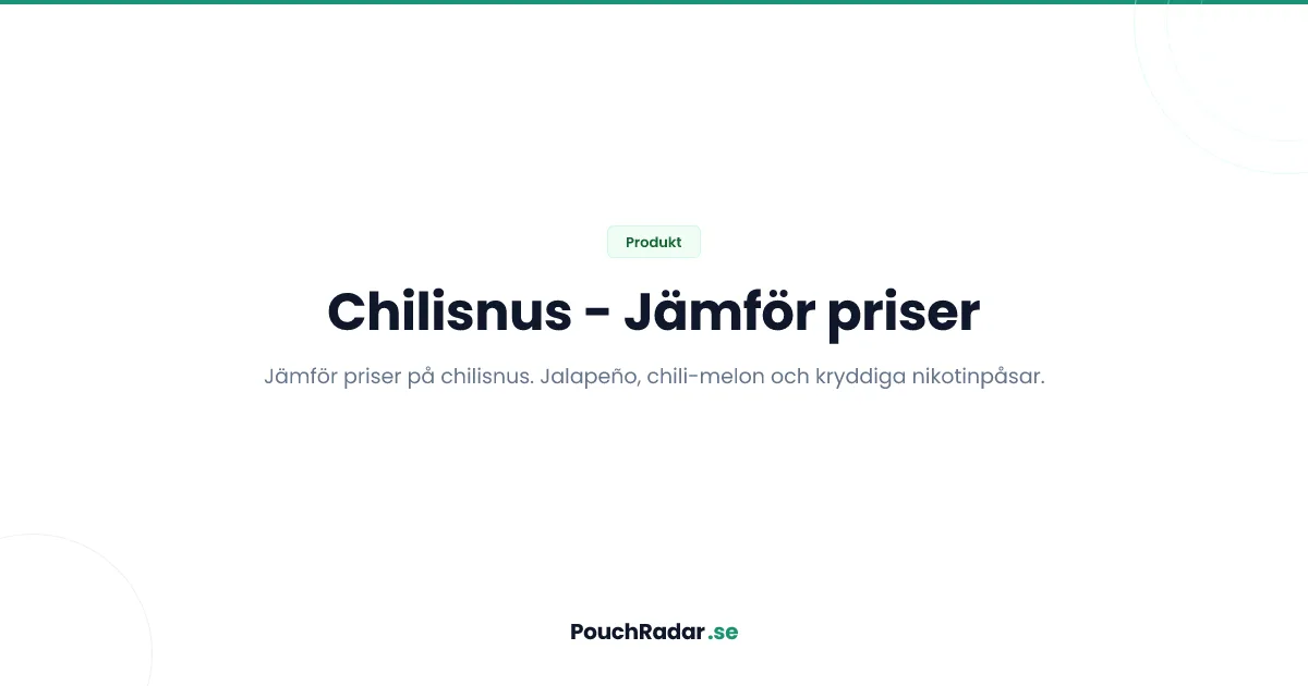 Chilisnus — Jämför priser